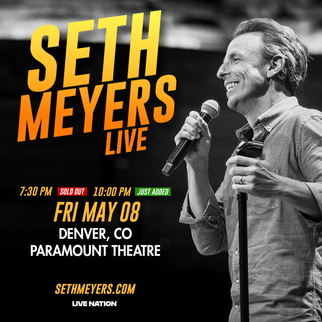 Static Social IGFEED 1080X1080 Sethmeyers 2026 Regional Paramounttheatre(Denver) 0508